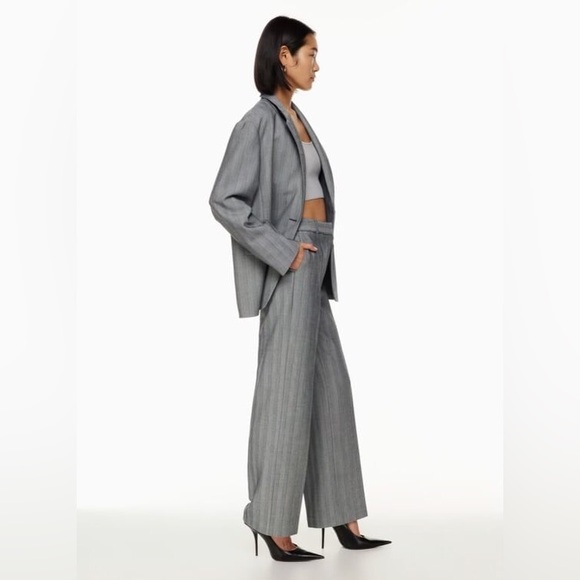 NWOTS Babaton agency pant Softly structured classic-fit high-waisted trousers - Picture 5 of 17